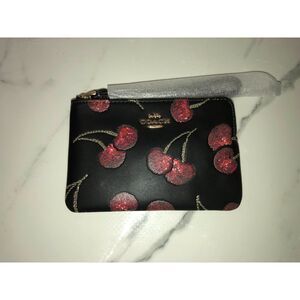 Coach Corner Zip Wristlet
With Cherry Print